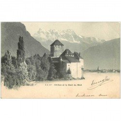 Suisse. CHILLON. La Dent du Midi 1904