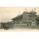 carte postale ancienne 14 DEAUVILLE. Hippodrome. Champ de Courses les Tribunes Jour de Courses