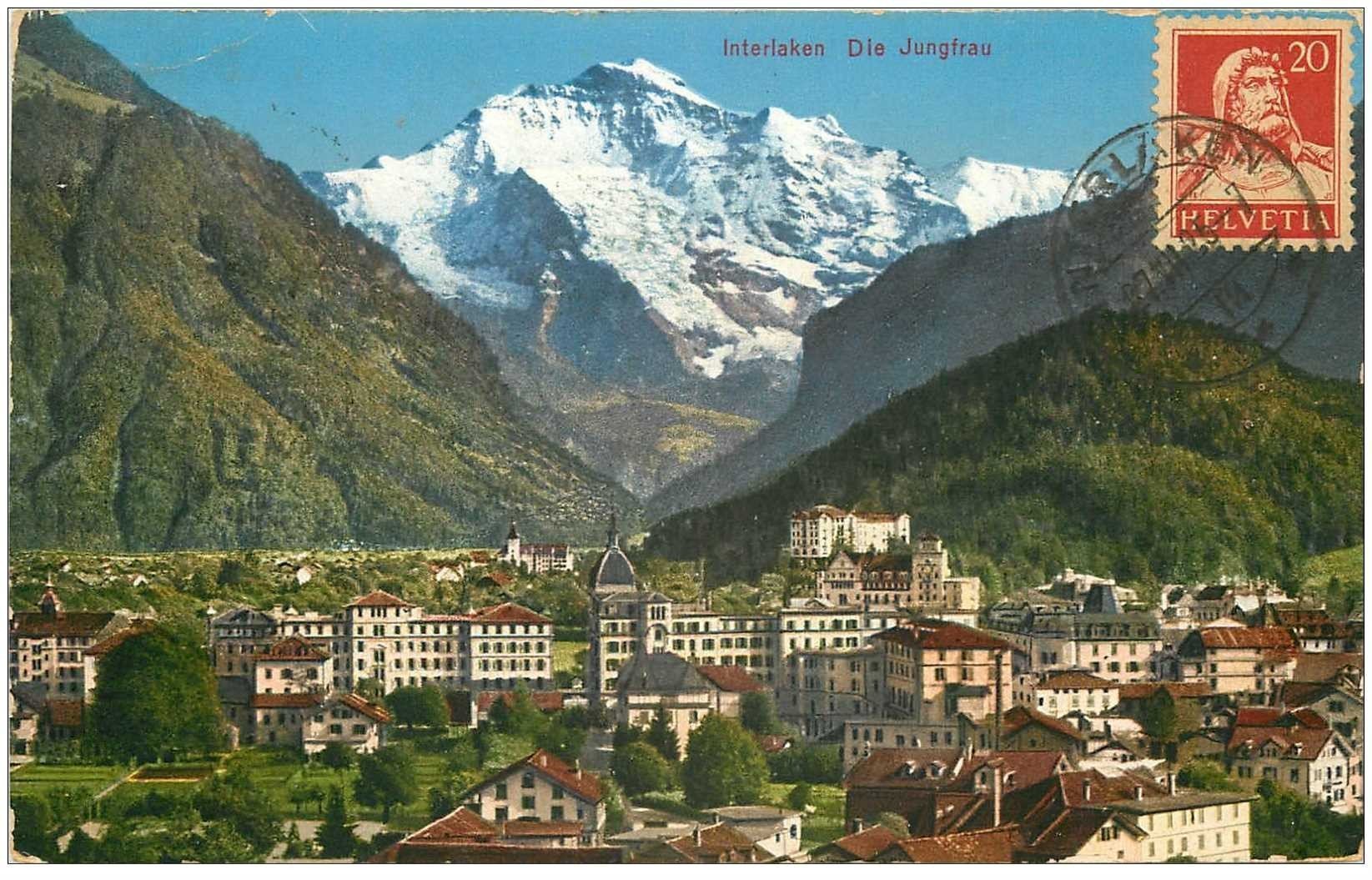 Suisse. INTERLAKEN. Die Jungfrau 1925