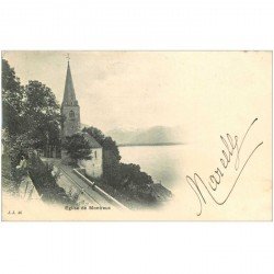 Suisse. MONTREUX. L'Eglise 1902