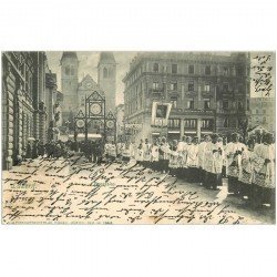 Suisse. LUZERN LUZERNE. Une Procession 1902
