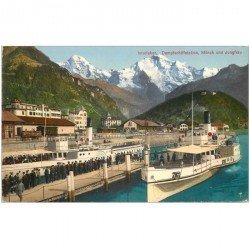 SUISSE. Interlaken. Dampfschiffstation Mönch und Jungfrau