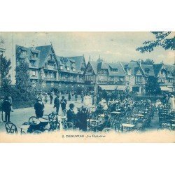 carte postale ancienne 14 DEAUVILLE. La Potinière 1922 et Terrasse Café