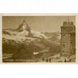 SUISSE. Gornergrat. Hôtel Kulm et le Cervin 1924