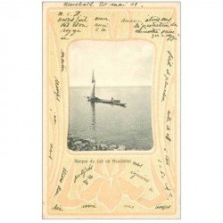 Suisse. NEUCHATEL. Barque de Pêcheurs sur le Lac 1902