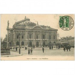 SUISSE. Genève. Théâtre 1911 animation