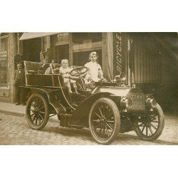 92 LEVALLOIS PERRET. Voiture ancienne devant Hôtel Lafayette 23/25 rue de Courcelles. Photo carte postale ancienne