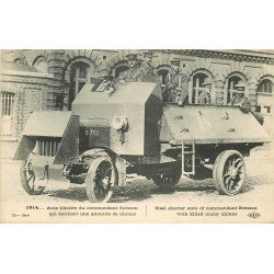 MILITAIRE TRANSPORTS. Auto blindée du Commandant Samson contre les Uhlans