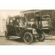 Rare superbe Voiture ancienne devant un Café Restaurant lieu à identifier. Photo carte postale ancienne