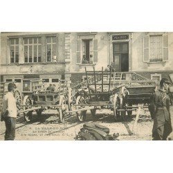 91 LA VILLE-DU-BOIS. Le Préfet se rendant à la Mairie en 1905