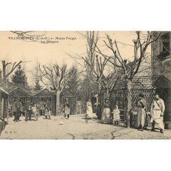 94 VILLECRESNES. Auberge Restaurant maison Fouque. Employés dans Les Bosquets 1913