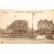 carte postale ancienne 14 DEAUVILLE. La Plage. Voiture Place Morny 1931