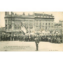 76 LE HAVRE. Fête Franco Belges avec Drapeau des Mutilés et anciens Combattants 1924