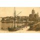 83 SAINT-RAPHAEL. Bateaux de Pêcheurs dans le Port et son Eglise 1925