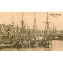 BLANKENBERGHE BLANKENBERGE. Bateaux de Pêche dans le Port 1933