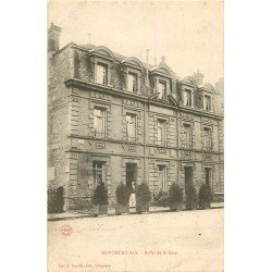 55 MONTMEDY-BAS. Buffet de la Gare avec Serveur vers 1900