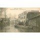 Inondation et Crue de 1910. NOGENT-SUR-MARNE 94. Le Passeur dans les Rues