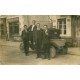 TRANSPORT. Voiture style bateau devant une Boulangerie. Photo carte postale ancienne et rare