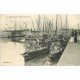 carte postale ancienne 14 DEAUVILLE. Torpilleurs au Port. Marine de Guerre Française 1910