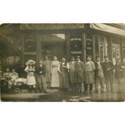 PARIS 17° Café Fourmentin 163 avenue de Clichy coin rue B. Buffet. rare photo carte postale ancienne