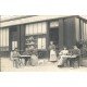 Photo Cpa à identifier. Café Tabac Cartes postale " Creveau " avec clients en Terrasse
