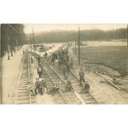 METIERS. Les Cheminots travailleurs du Rail et du Chemin de Fer. Photo carte postale ancienne