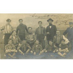 14 CAEN. L'Equipe de Football en 1904. Photo carte postale ancienne