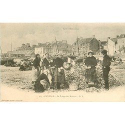 35 CANCALE. Le Triage des Huîtres vers 1900