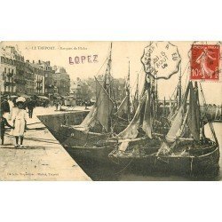 76 LE TREPORT. Barques de Pêche 1909 Métiers de la Mer