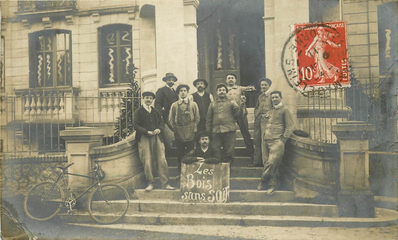 61 TESSE-LA-MADELEINE. Les Bois sans Soif en 1911. Photo carte postale ancienne
