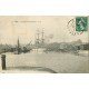 carte postale ancienne 14 CAEN. Top Promotion. Navires Bassin du Commerce 1909
