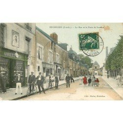 37 RICHELIEU. Horloger et Cyclistes Rue et Porte de Loudun 1908