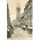 carte postale ancienne 14 CAEN. Rue Saint-Jean et Eglise 1909