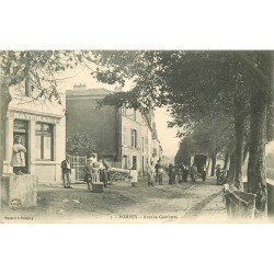 54 POMPEY. Joueurs de Boules en bois Avenue Gambetta 1905