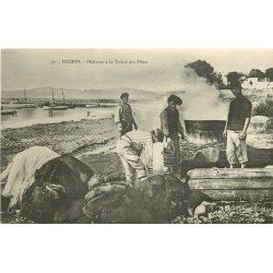 83 HYERES. Pêcheurs à la Teinte des Filets de pêche