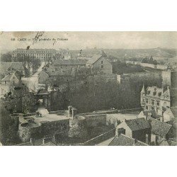 carte postale ancienne 14 CAEN. Vue du Château 1923