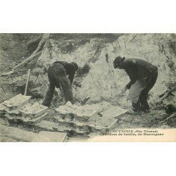87 SAINT-YRIEIX. Ouvriers aux Carrières de Kaolin de Marcognac 1929