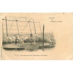SPECTACLES. Groupe de Femmes Artistes au Cirque Barnum et Bailey vers 1900