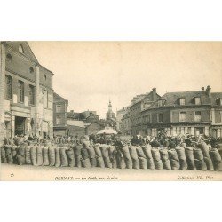 27 BERNAY. La Halle aux Grains devant le Café Suplice 1905