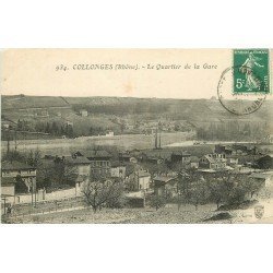 69 COLLONGES. Le Quartier de la Gare 1911