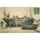 62 BERCK-PLAGE. Groupe de Marins revenant de la Pêche 1913 métiers de la Mer