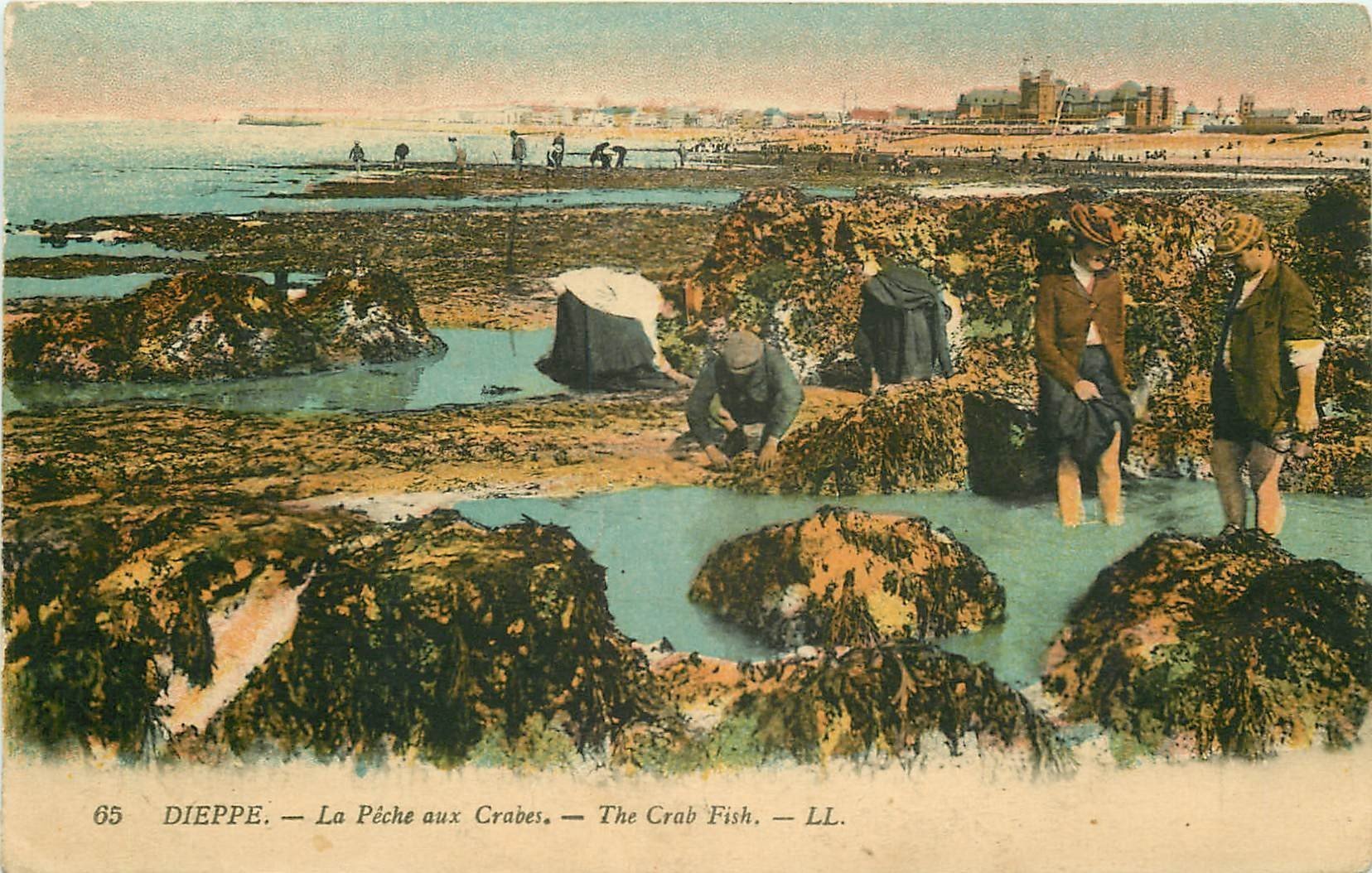 76 DIEPPE. La Pêche aux Crabes. Edition LL.