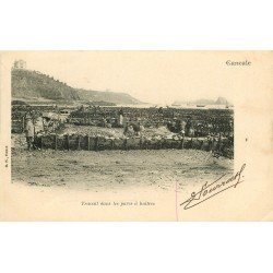 35 CANCALE. Travail dans les Parcs à Huîtres vers 1900. Ostréicultrices