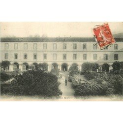 BLIDA. Cour et Jardin à l'Hôpital Militaire en Algérie 1914