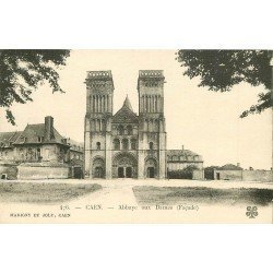 carte postale ancienne 14 CAEN. Abbaye aux Dames façade
