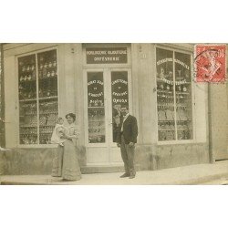 21 MONTBARD. Horlogerie Bijouterie Chavit Sommet au 9 et 11 rue de la Liberté. Photo carte postale rare 1908