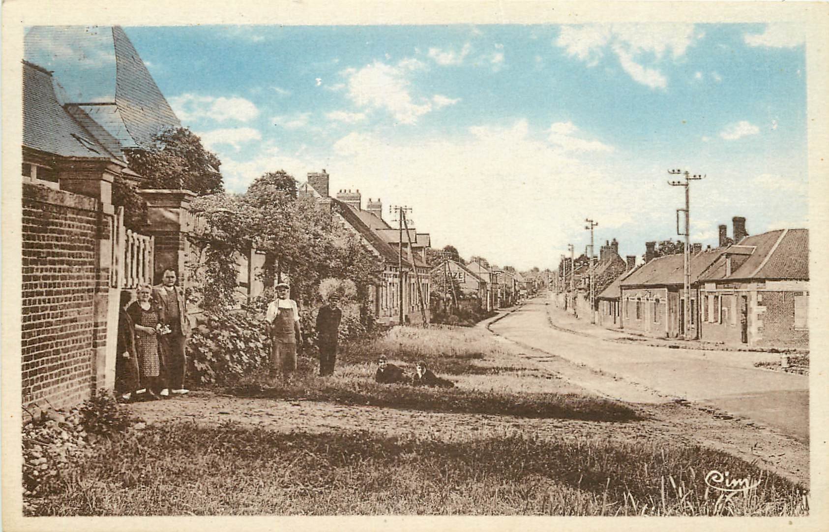 60 GUISCARD. Jardinier à l'Entrée du Pays venant de Noyon