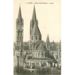 carte postale ancienne 14 CAEN. Eglise Saint-Etienne Abside