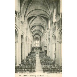 carte postale ancienne 14 CAEN. Abbaye aux Dames la Nef