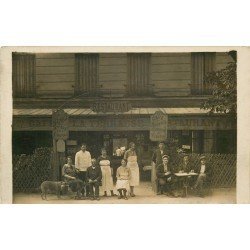 PARIS XVIII. Restaurant Grimaud Jean 12/14 rue Marcadet. Café de la Terrasse. Photo carte postale ancienne